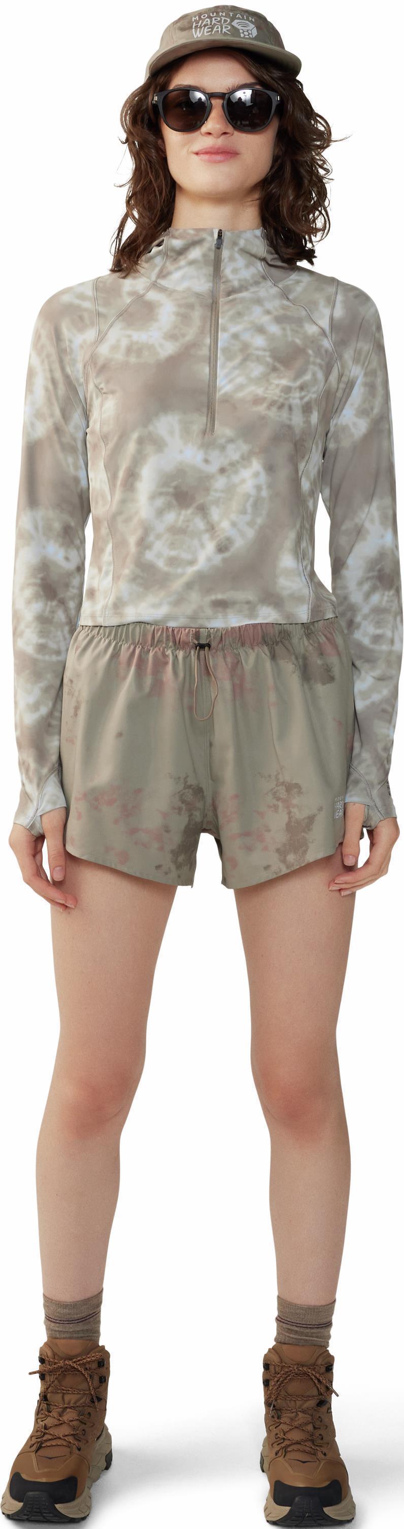 Crater Lake Crop Zip - Womens - Dunes Spore Dye Print 3