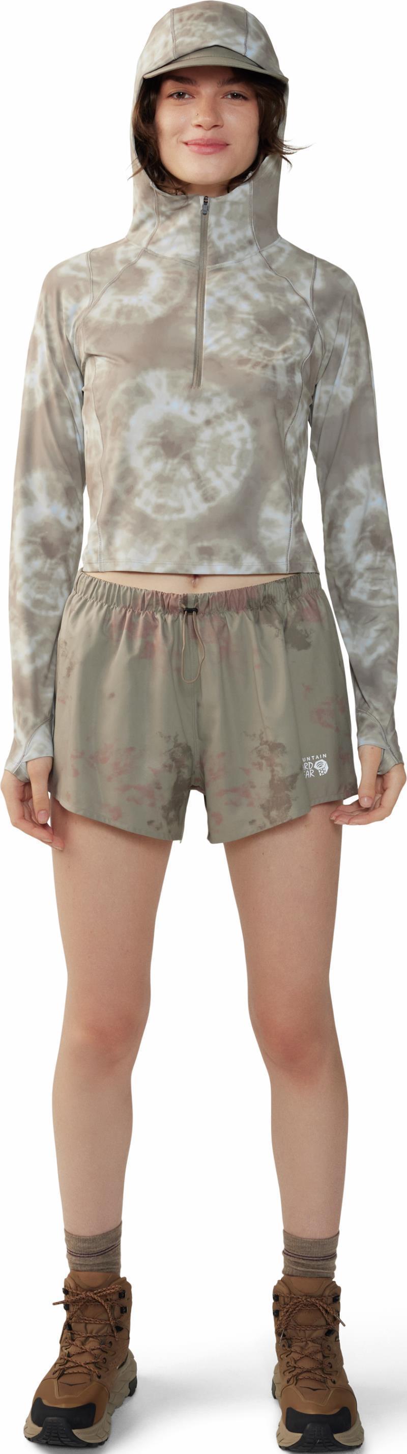 Crater Lake Crop Zip - Womens - Dunes Spore Dye Print 4