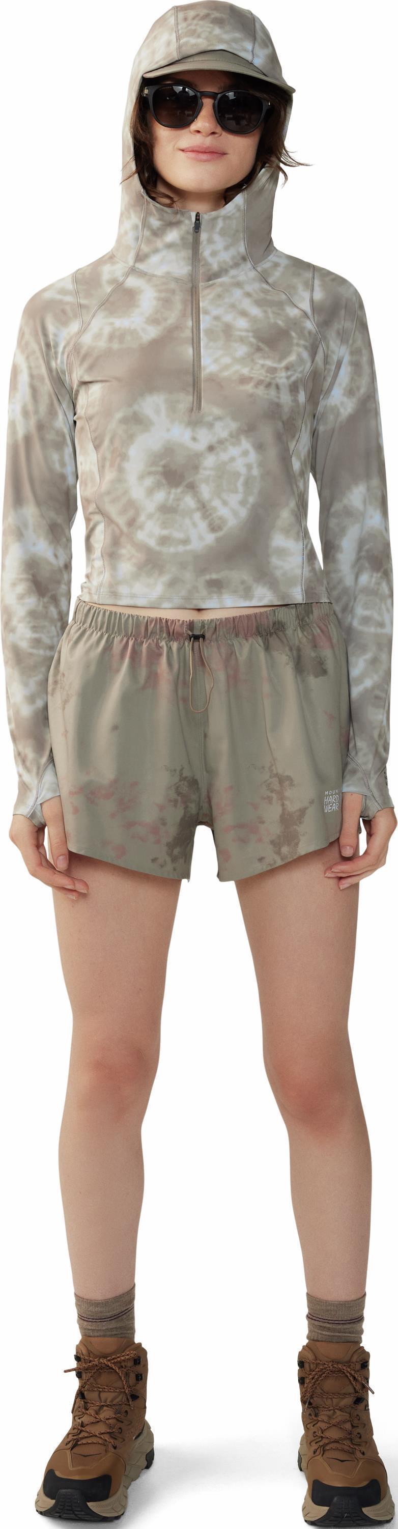 Crater Lake Crop Zip - Womens - Dunes Spore Dye Print 5
