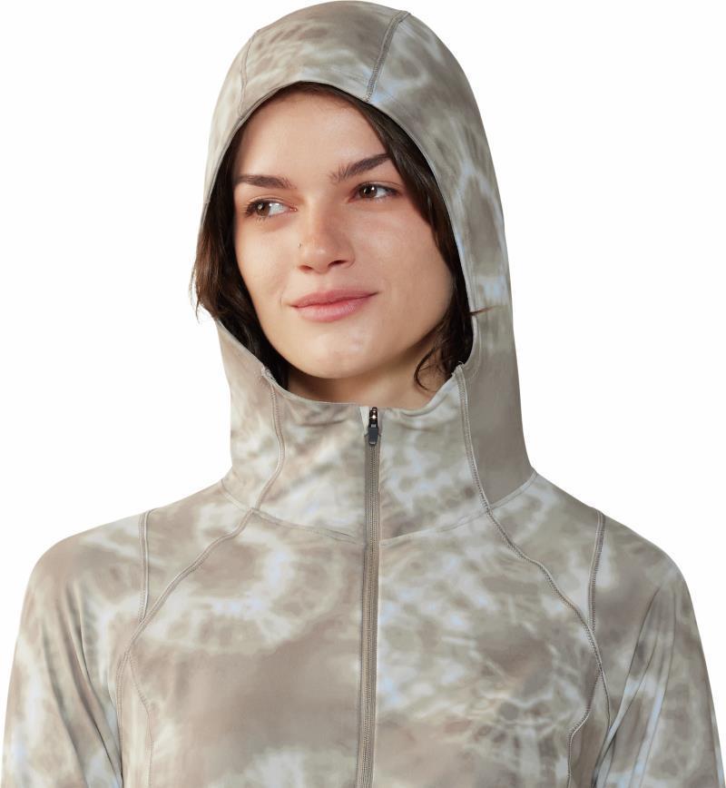 Crater Lake Crop Zip - Womens - Dunes Spore Dye Print 7