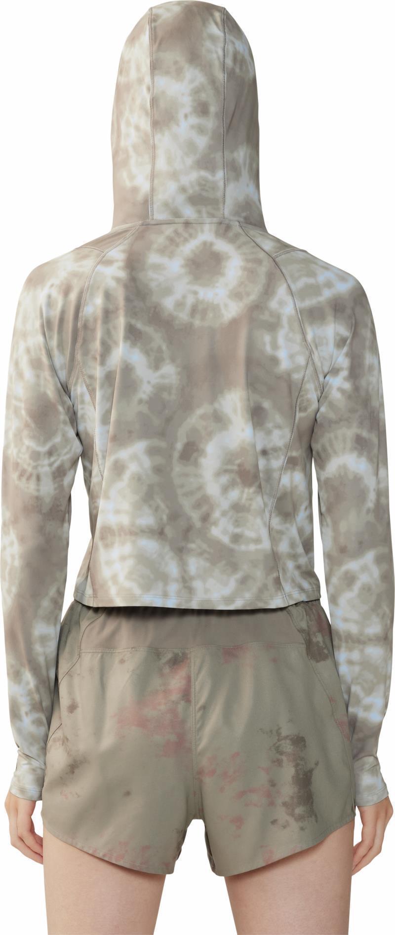 Crater Lake Crop Zip - Womens - Dunes Spore Dye Print 2