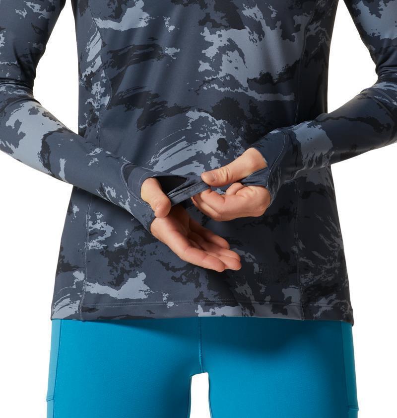 Crater Lake Half Zip - Womens - Blue Slate Crag Camo Print 5