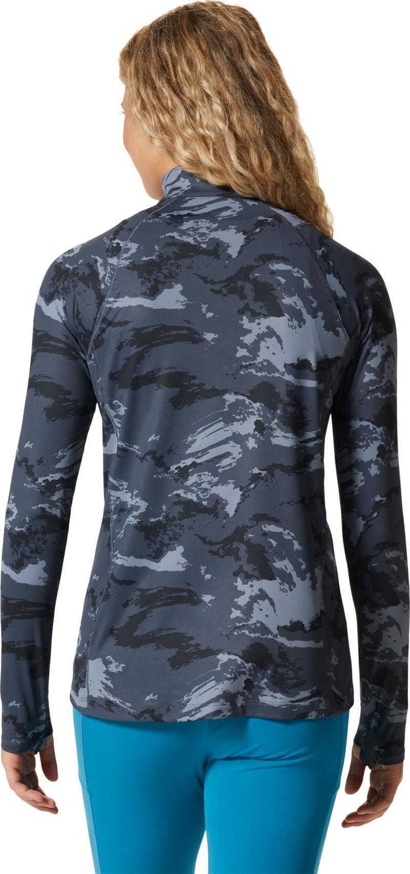 Crater Lake Half Zip - Womens - Blue Slate Crag Camo Print 3