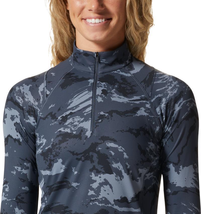 Crater Lake Half Zip - Womens - Blue Slate Crag Camo Print 4