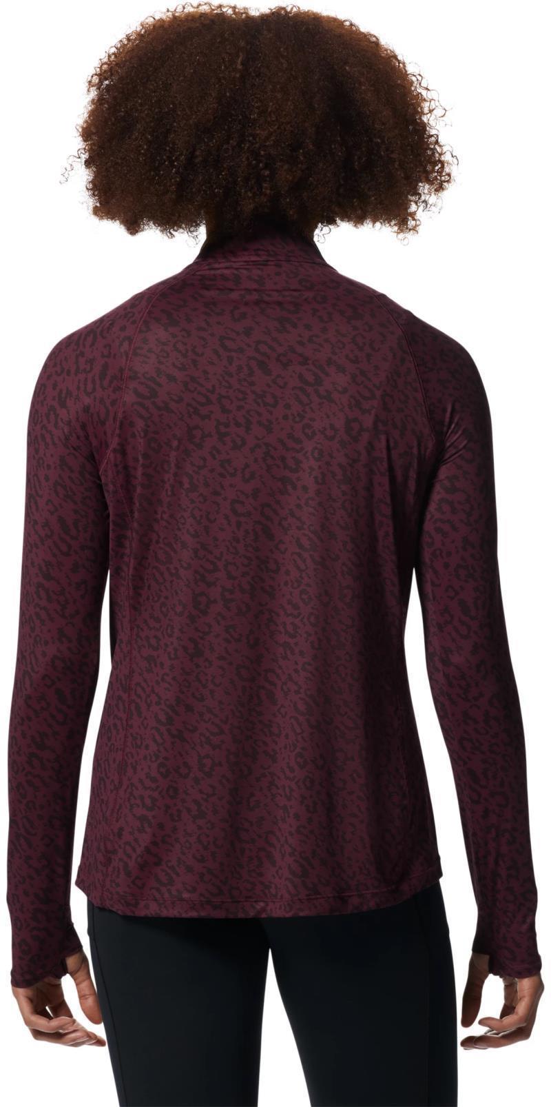 Crater Lake Half Zip - Womens - Cocoa Red Wildcat Print 2
