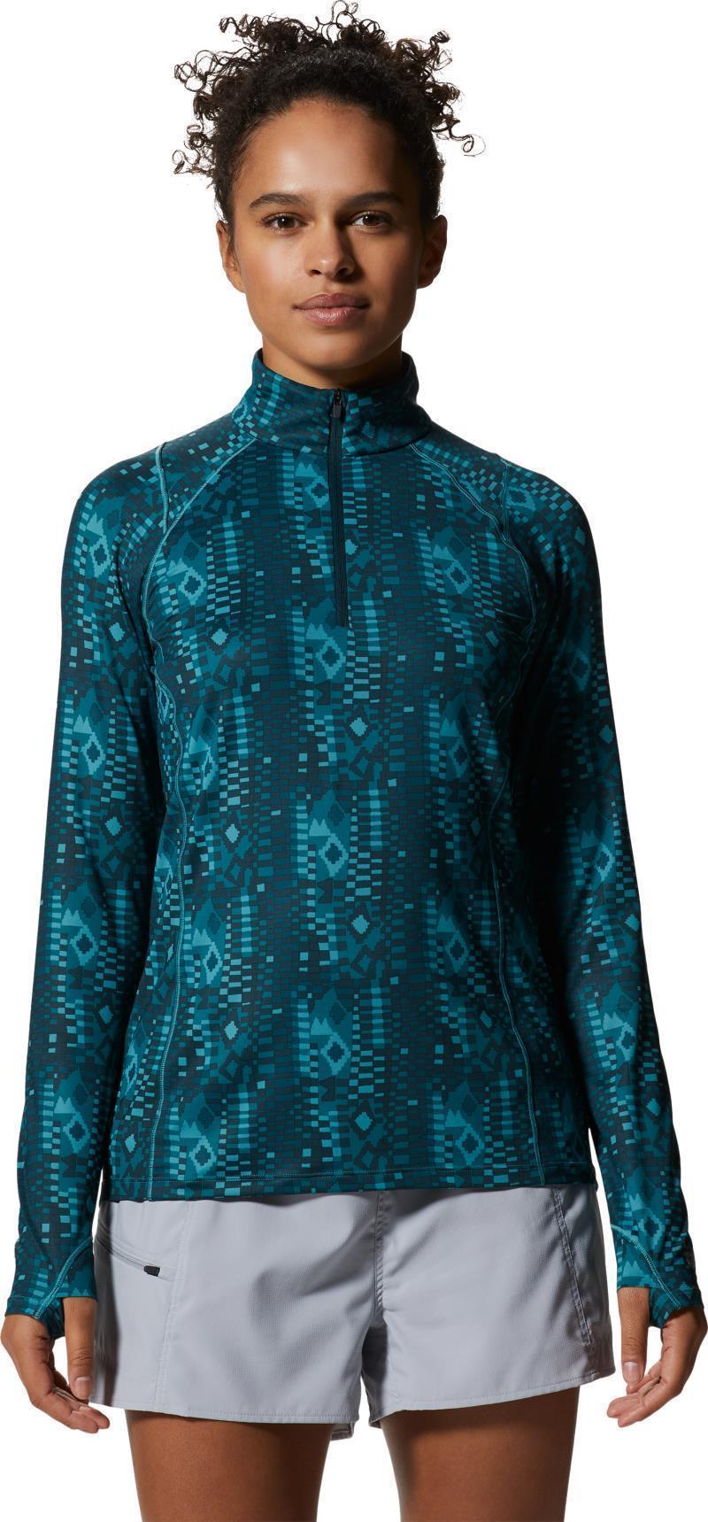 Crater Lake Half Zip - Womens - Palisades Geo Print 1
