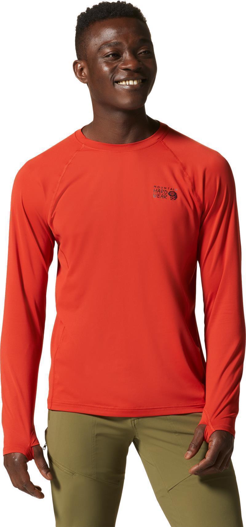 Crater Lake LS Crew - Mens - Desert Red 1