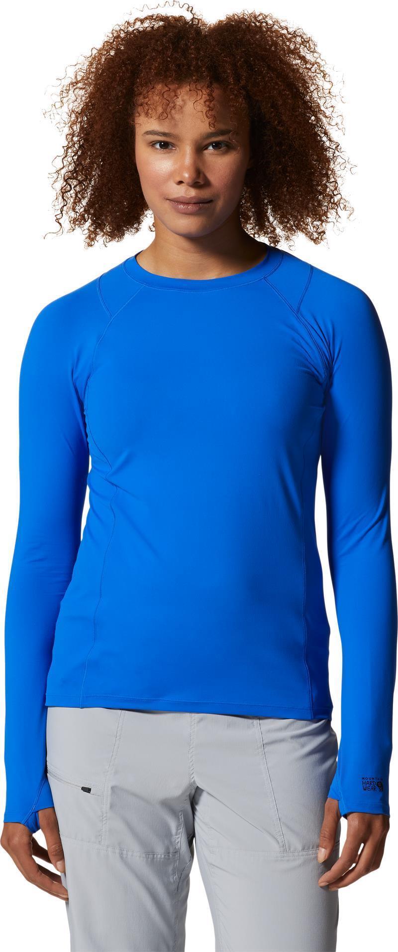 Crater Lake LS Crew - Womens - Bright Island Blue 1