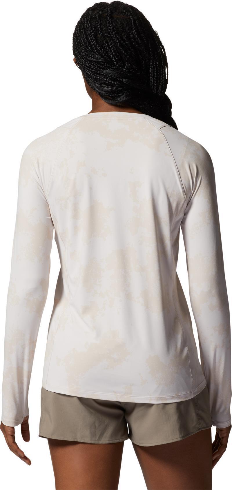 Crater Lake LS Crew - Womens - White Sprite Scattered Dye Print 2