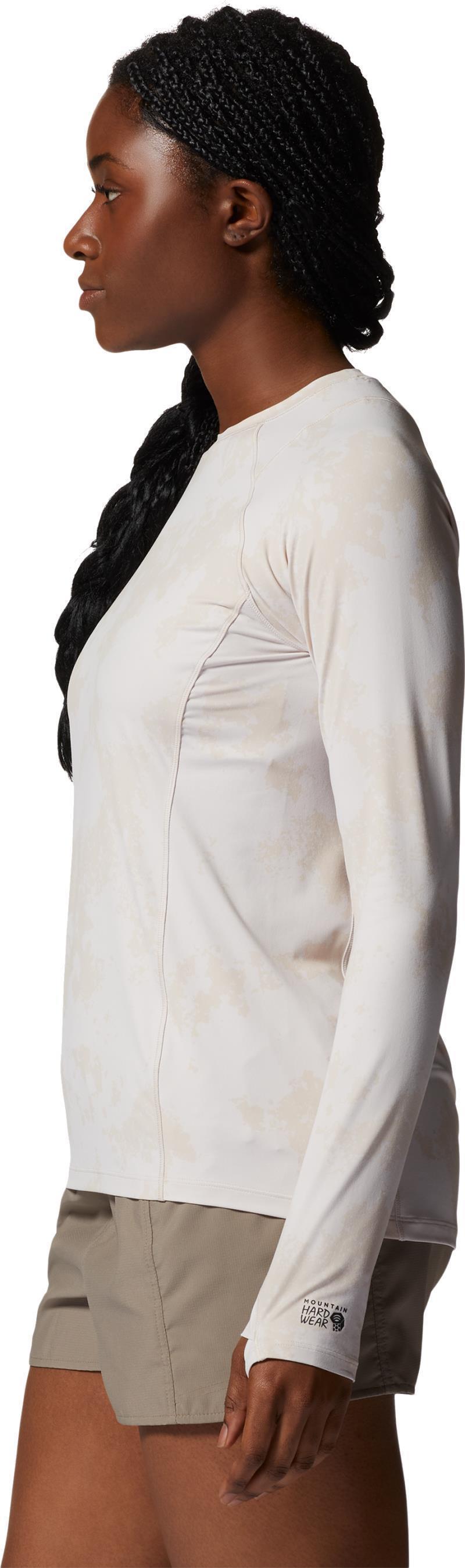 Crater Lake LS Crew - Womens - White Sprite Scattered Dye Print 3