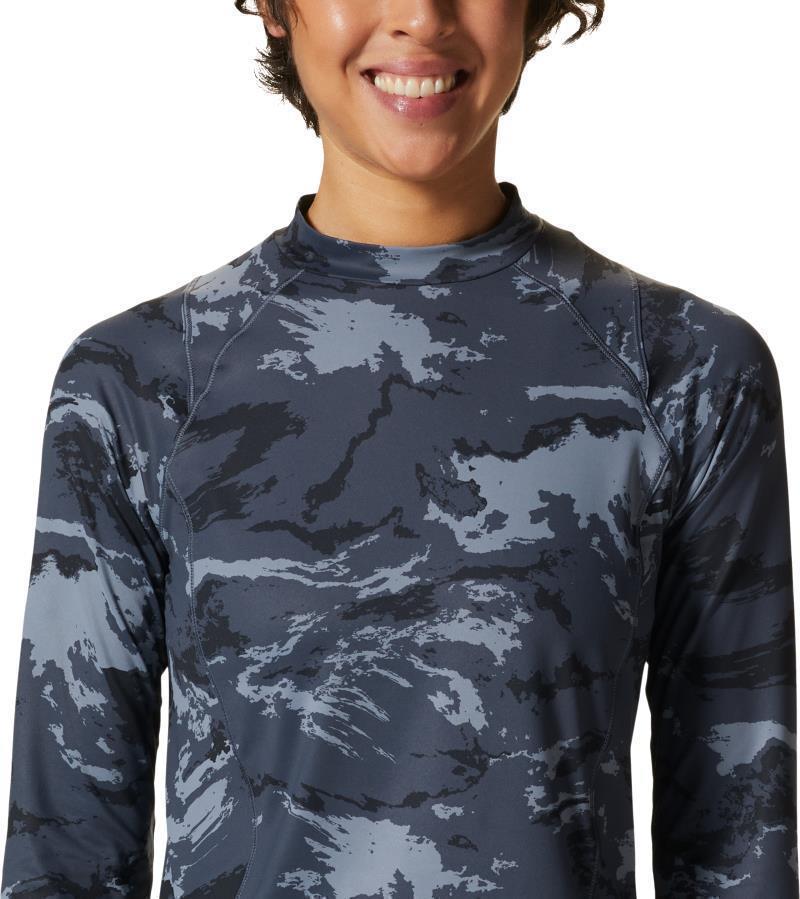 Crater Lake LS Crop - Womens - Blue Slate Crag Camo 3