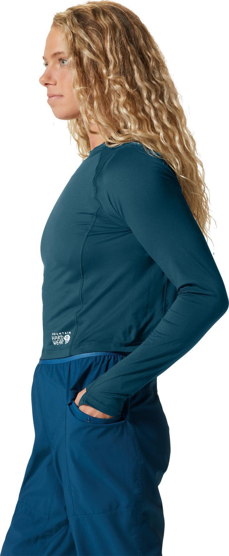Crater Lake LS Crop - Womens - Dark Marsh 2