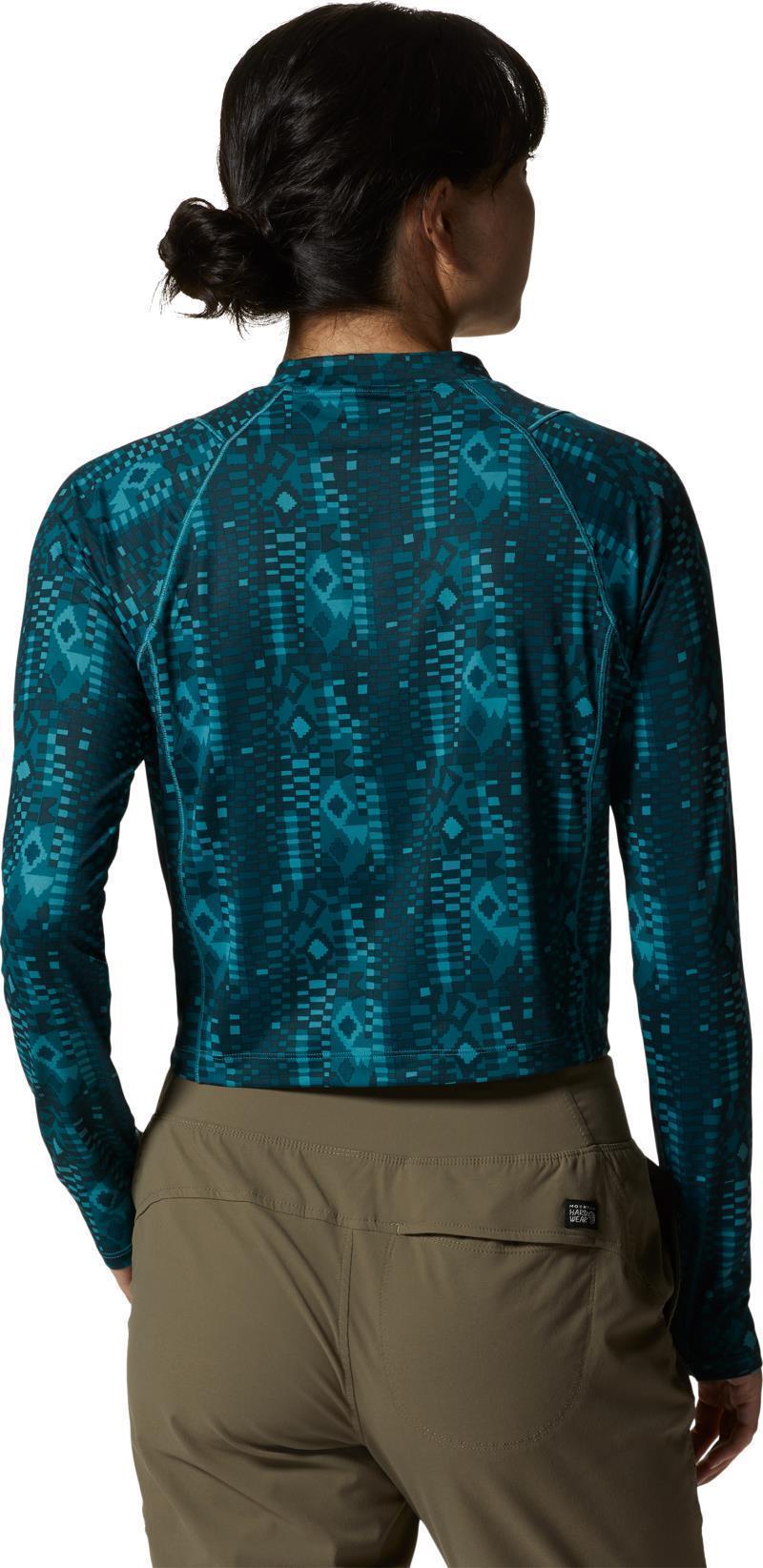 Crater Lake LS Crop - Womens - Palisades Geo Print 2