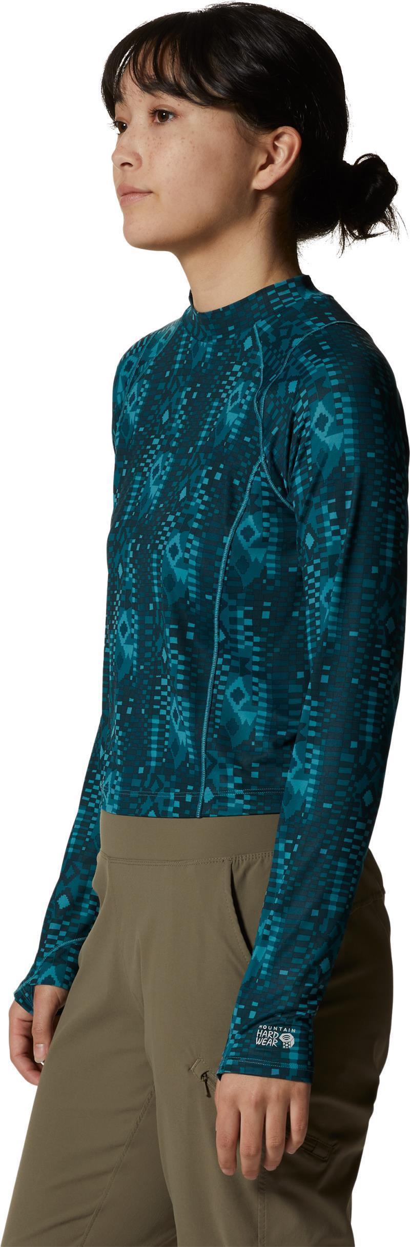 Crater Lake LS Crop - Womens - Palisades Geo Print 3