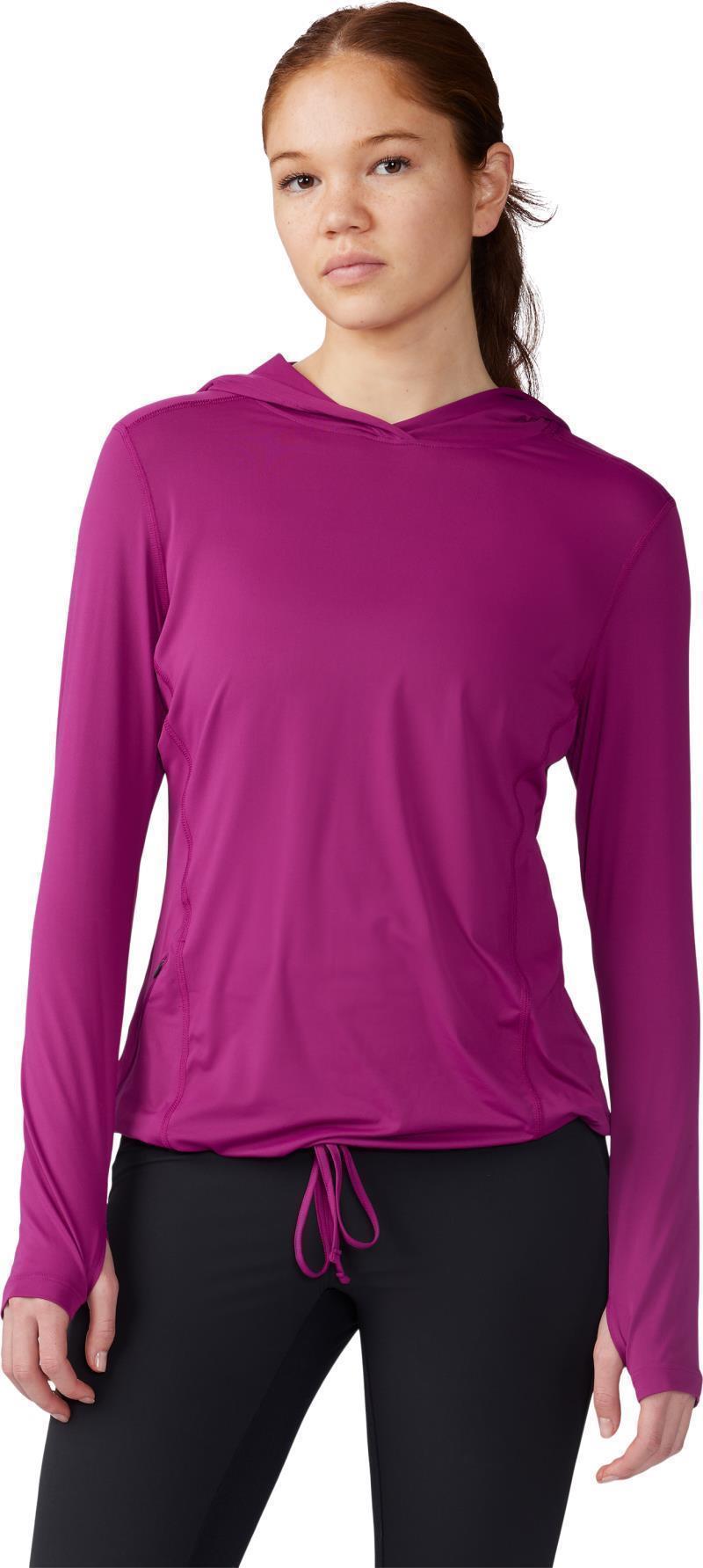 Crater Lake LS Hoody - Womens - Berry Glow 2