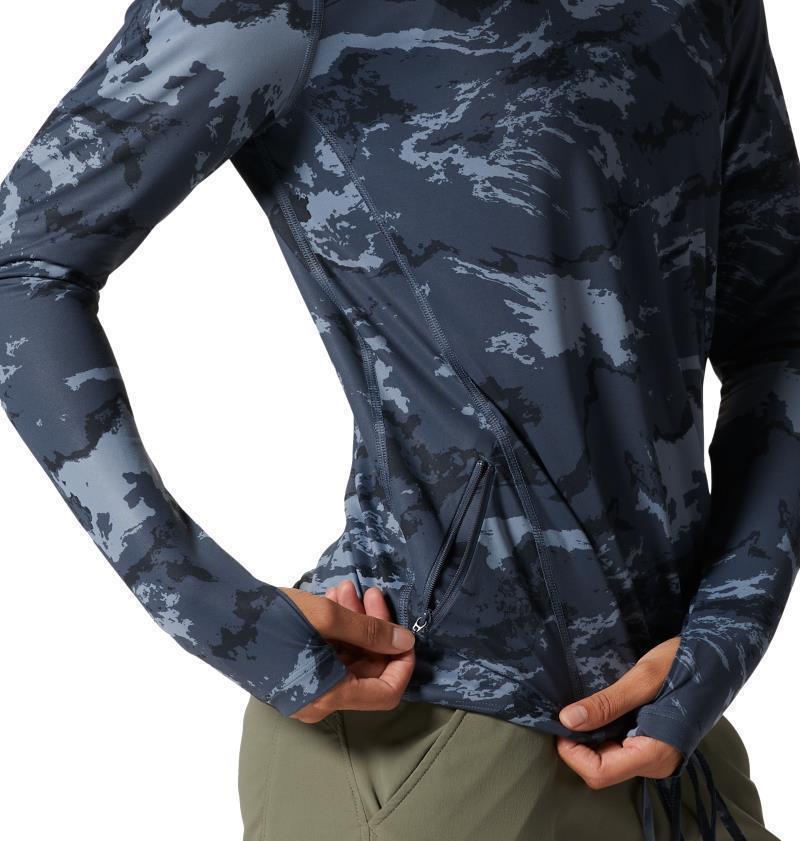 Crater Lake LS Hoody - Womens - Blue Slate Crag Camo 5
