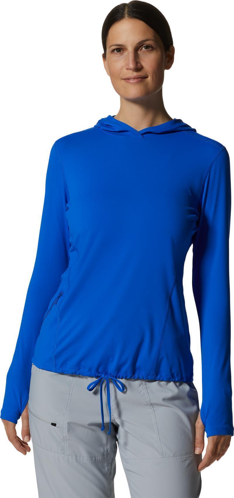 Crater Lake LS Hoody - Womens - Bright Island Blue 1