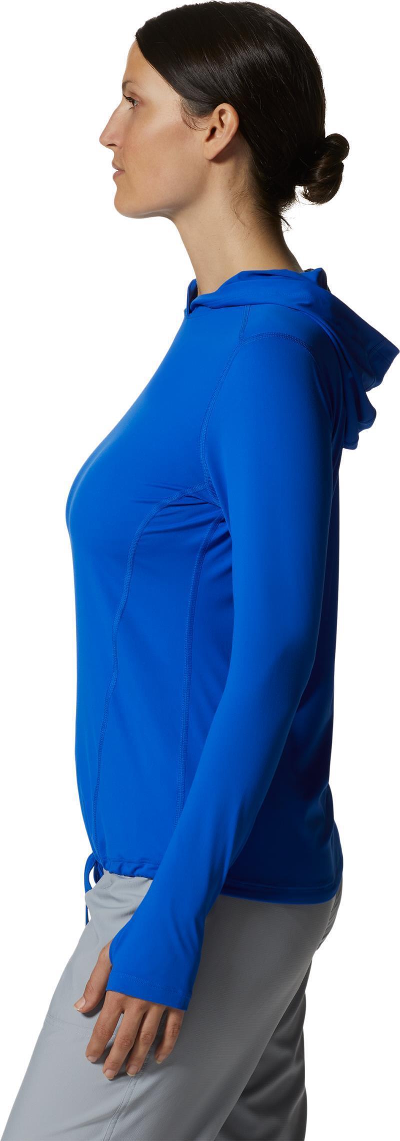 Crater Lake LS Hoody - Womens - Bright Island Blue 3