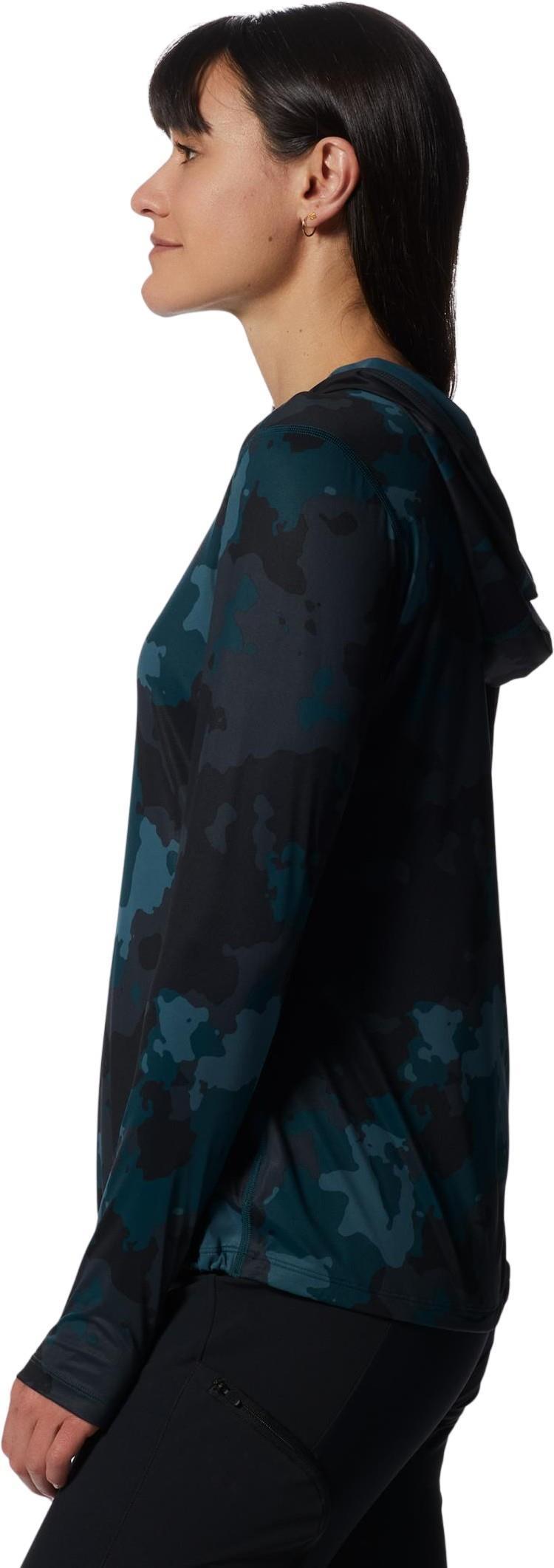 Crater Lake LS Hoody - Womens - Dark Marsh Pines Camo 3