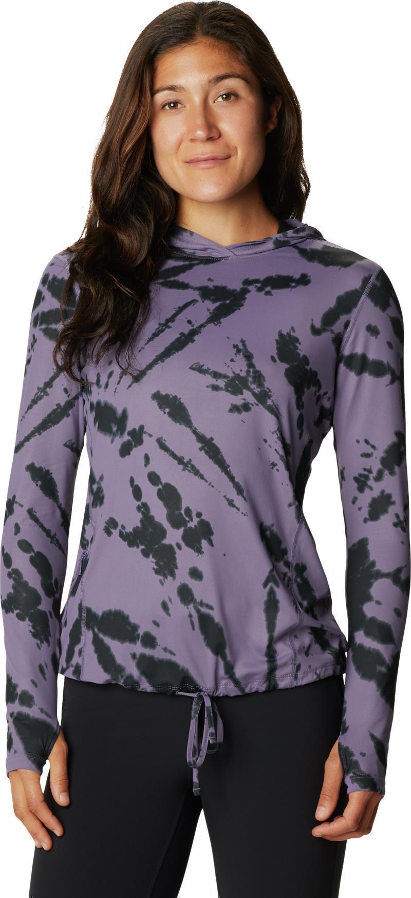 Crater Lake LS Hoody - Womens - Dusted Sky Zebra Tie Dye 1