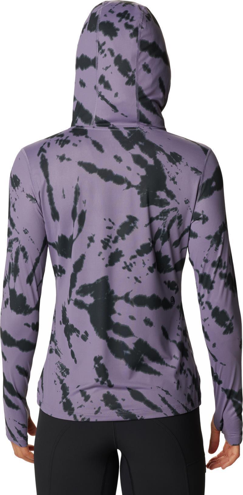 Crater Lake LS Hoody - Womens - Dusted Sky Zebra Tie Dye 2