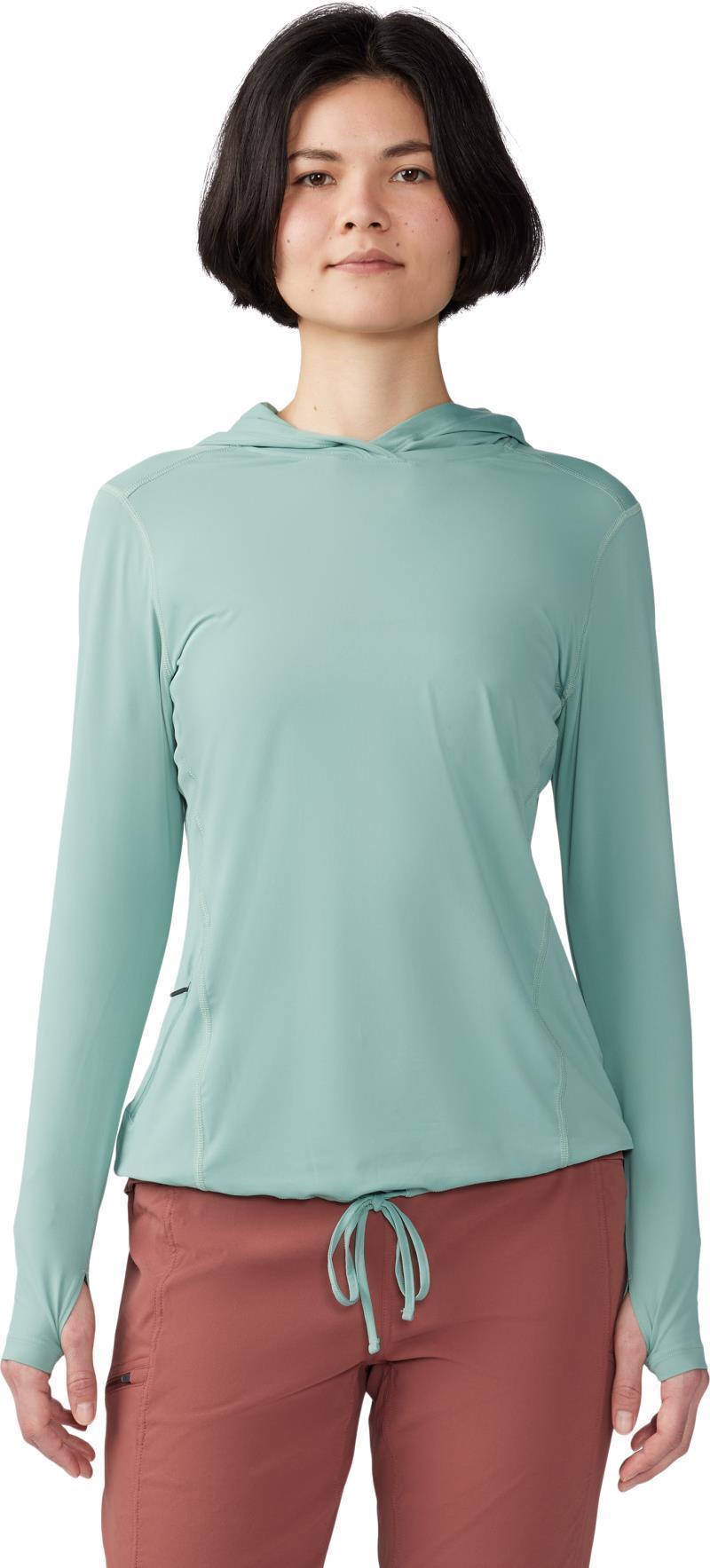 Crater Lake LS Hoody - Womens - Lichen Green 1