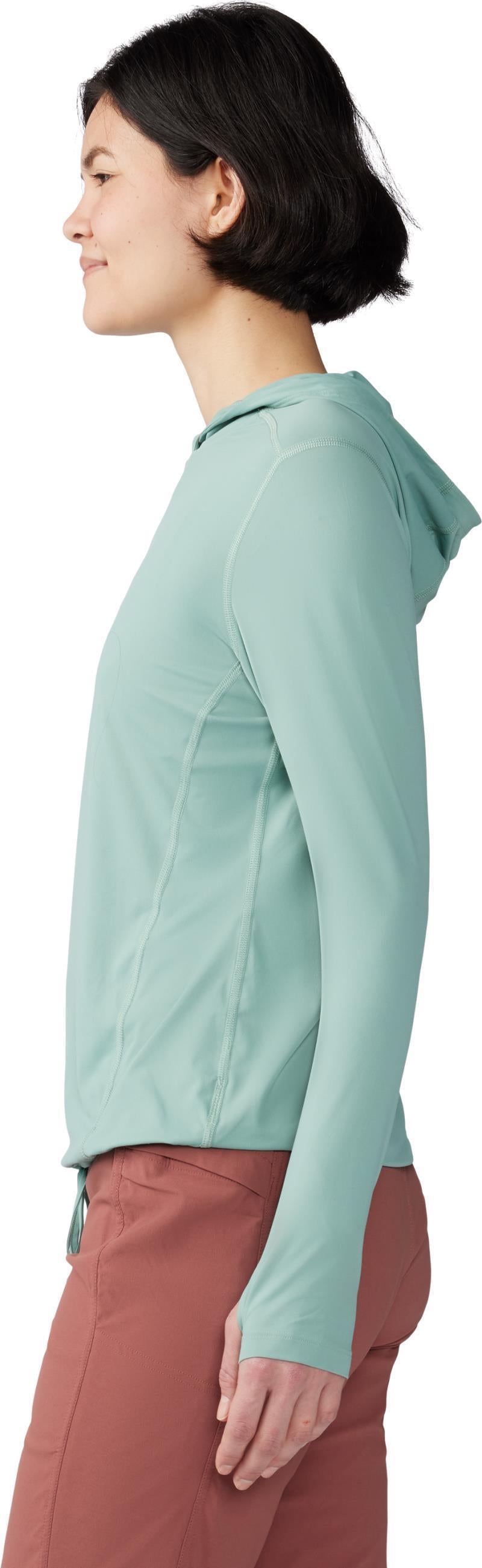 Crater Lake LS Hoody - Womens - Lichen Green 3