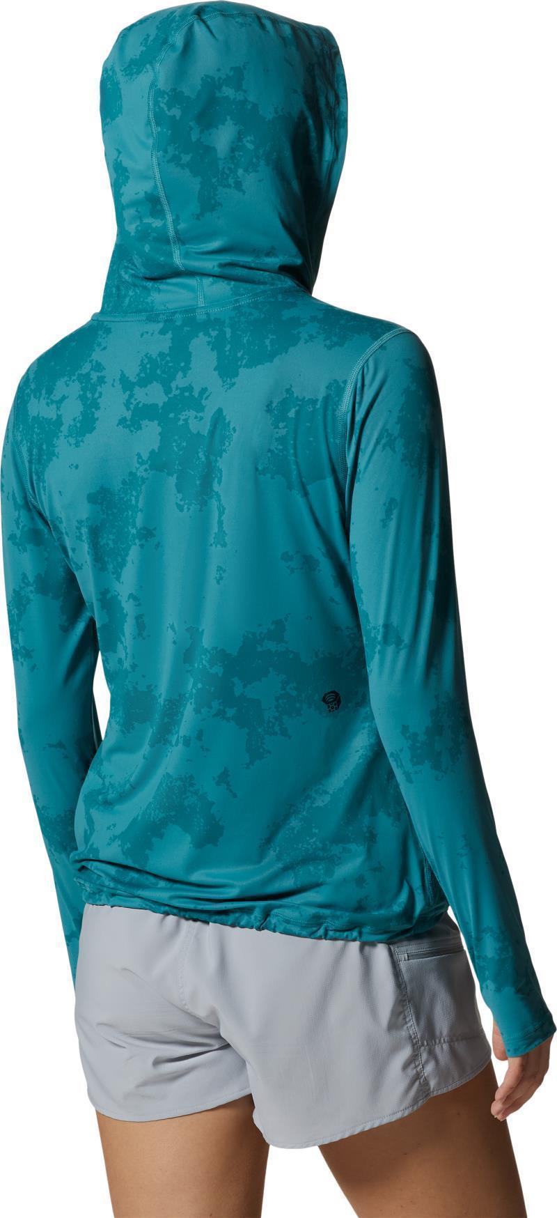 Crater Lake LS Hoody - Womens - Palisades Scatter Dye Print 2