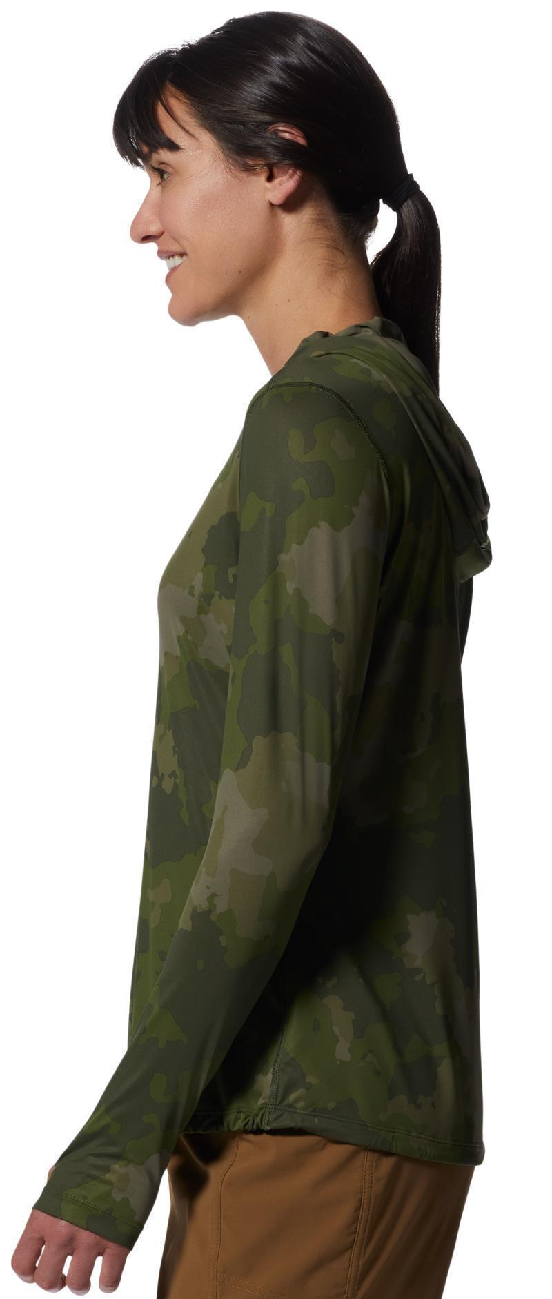 Crater Lake LS Hoody - Womens - Surplus Green Pines Camo 3