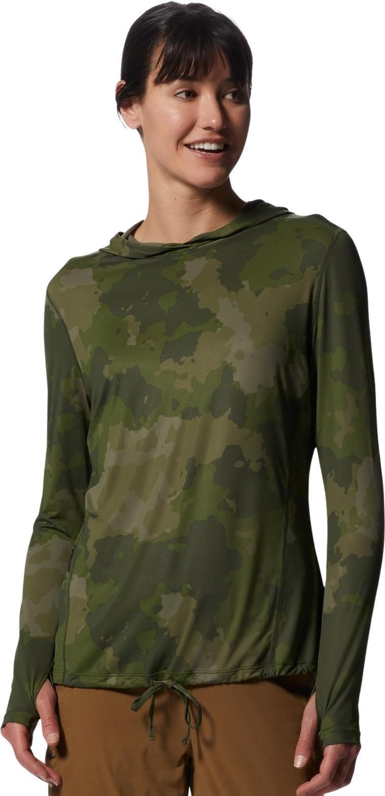 Crater Lake LS Hoody - Womens - Surplus Green Pines Camo 1