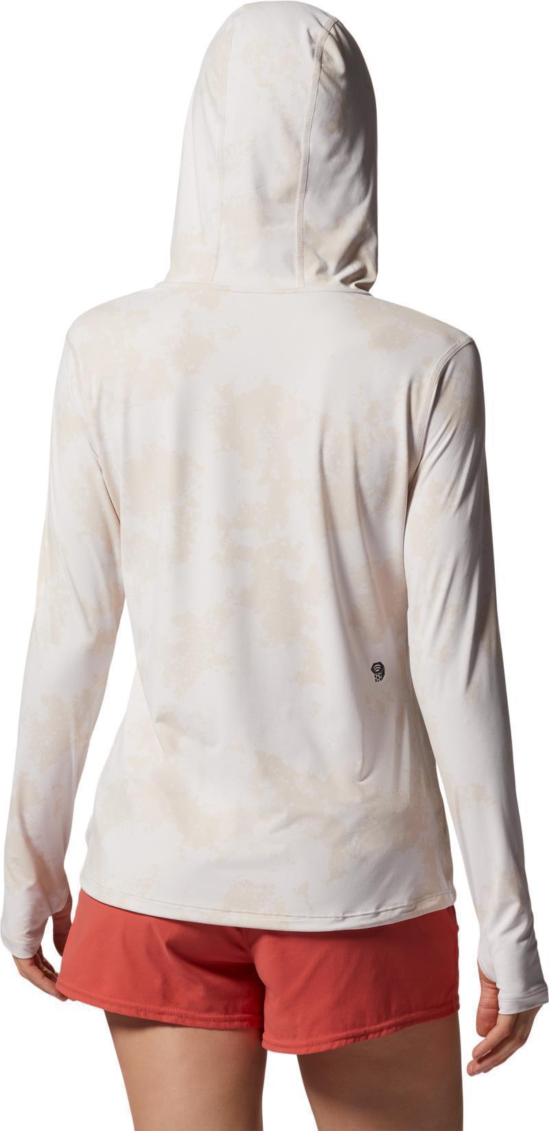 Crater Lake LS Hoody - Womens - White Sprite Scattered Dye Print 2