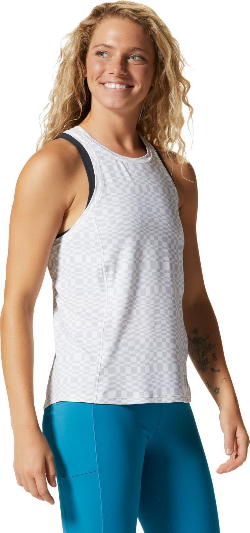 Crater Lake Tank - Womens - Fogbank Checks Print 3