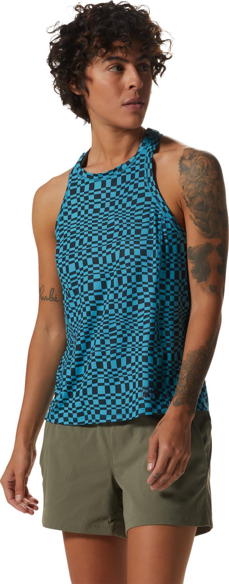 Crater Lake Tank - Womens - Teton Blue Checks Print 2