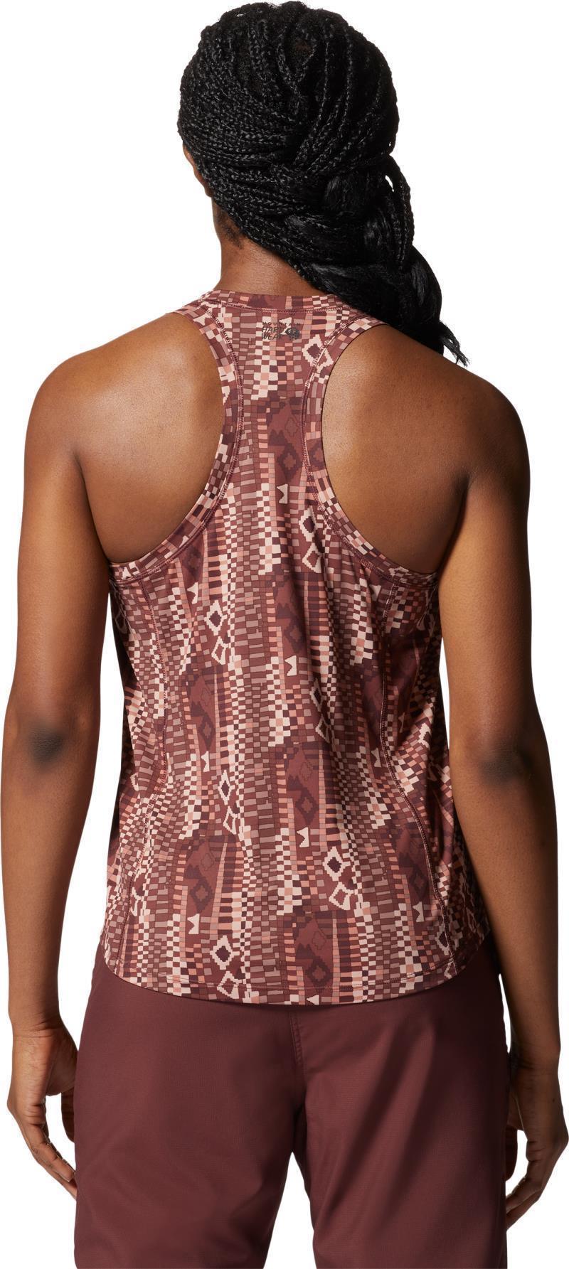 Crater Lake Tank - Womens - Washed Raisin Geo Print 2