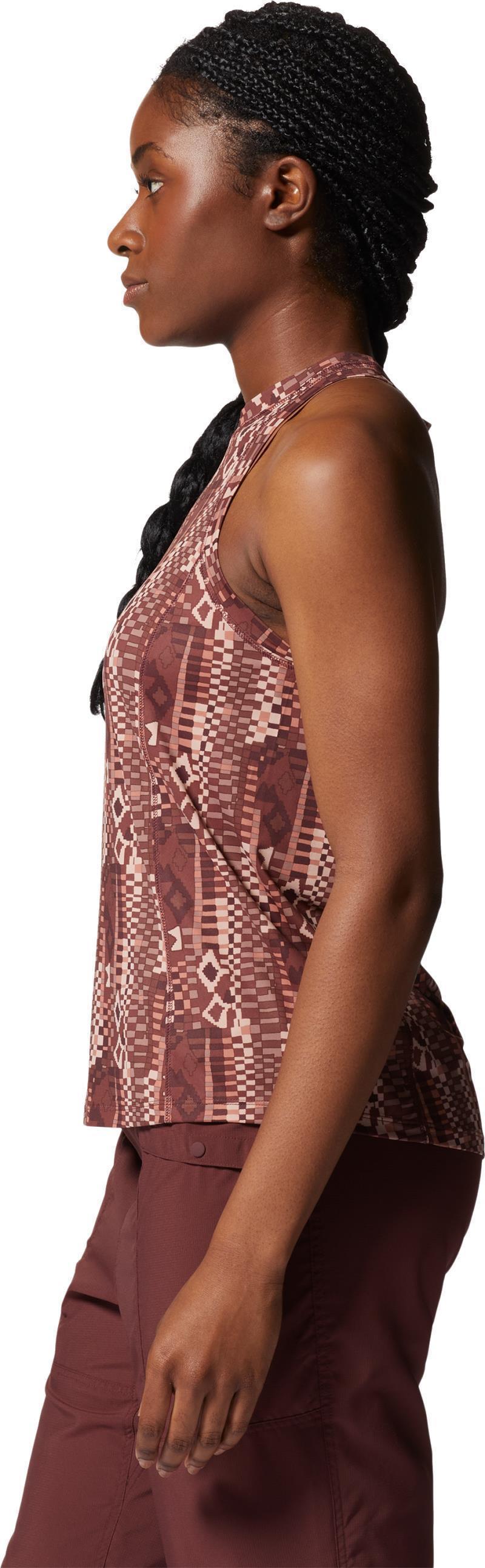 Crater Lake Tank - Womens - Washed Raisin Geo Print 3