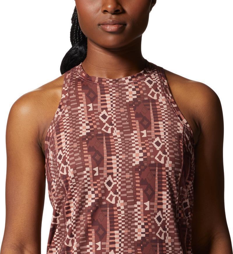 Crater Lake Tank - Womens - Washed Raisin Geo Print 4