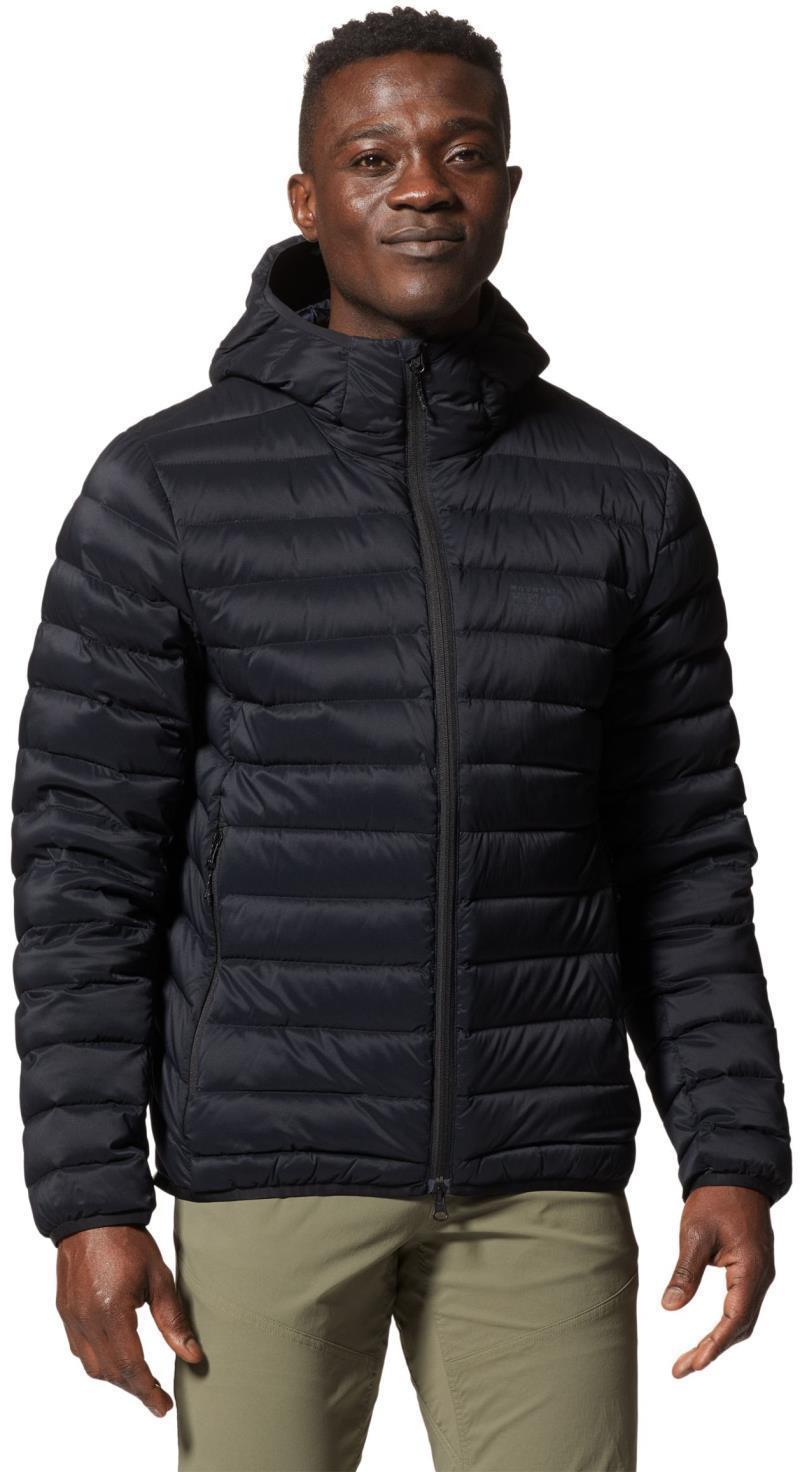 Deloro Down Full Zip Hoody - Mens - Black 1