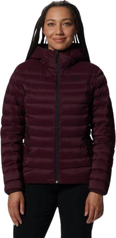 Deloro Down Full Zip Hoody - Womens - Cocoa Red 1