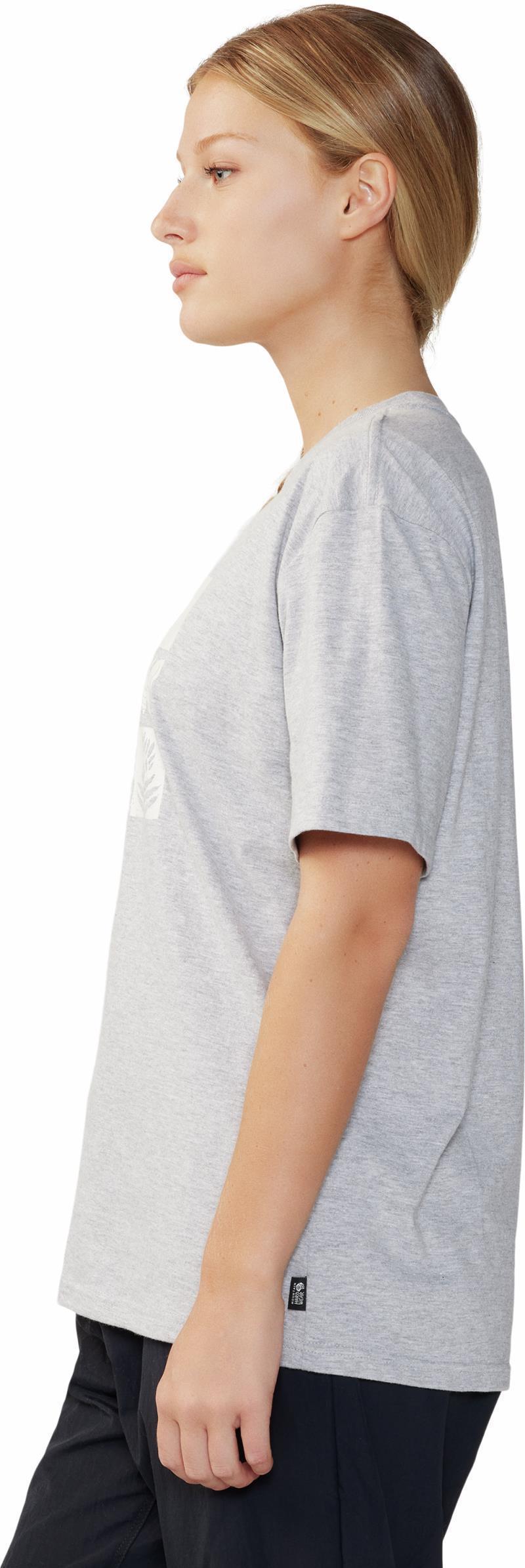 Desert Check Boxy SS - Womens - Hardwear Grey Heather 5