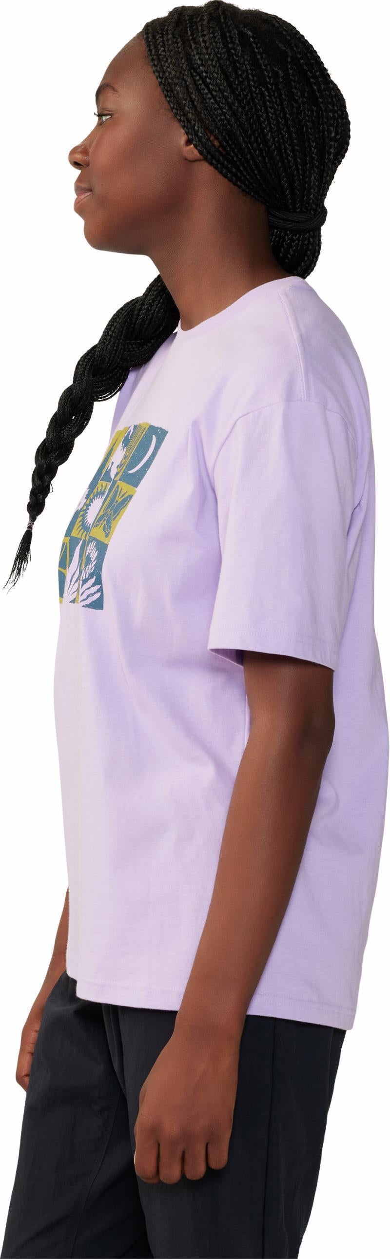 Desert Check Boxy SS - Womens - Wisteria 4
