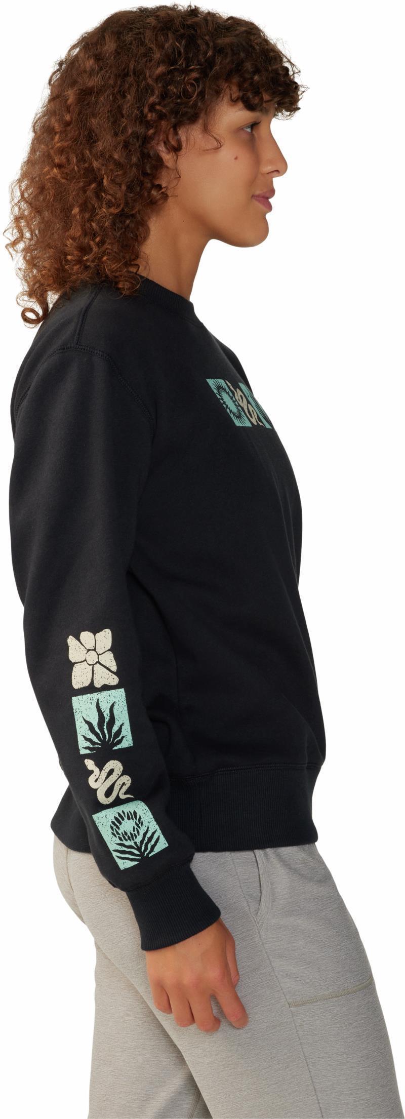 Desert Check Pullover Crew - Womens - Black 5