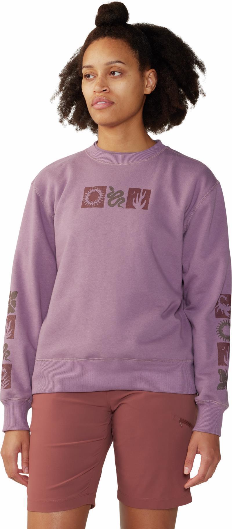 Desert Check Pullover Crew - Womens - Dark Daze 1