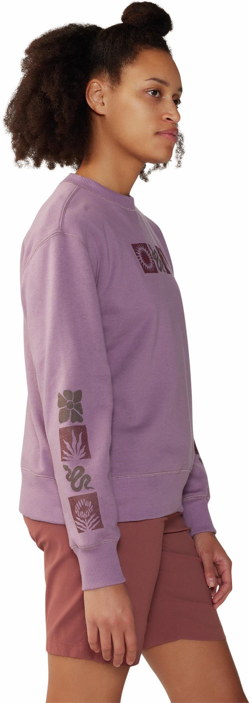 Desert Check Pullover Crew - Womens - Dark Daze 3