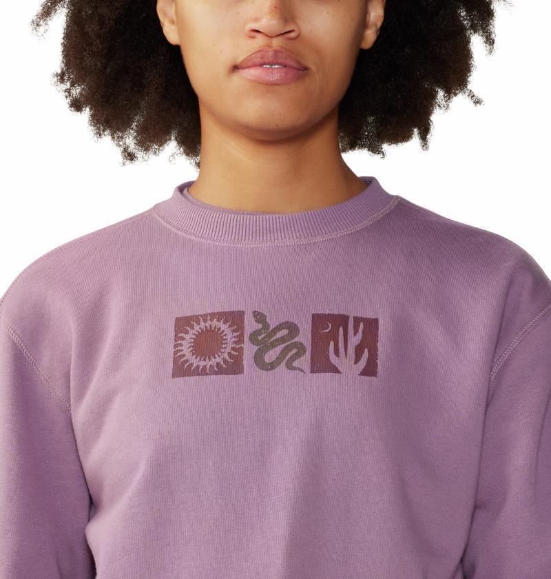 Desert Check Pullover Crew - Womens - Dark Daze 4