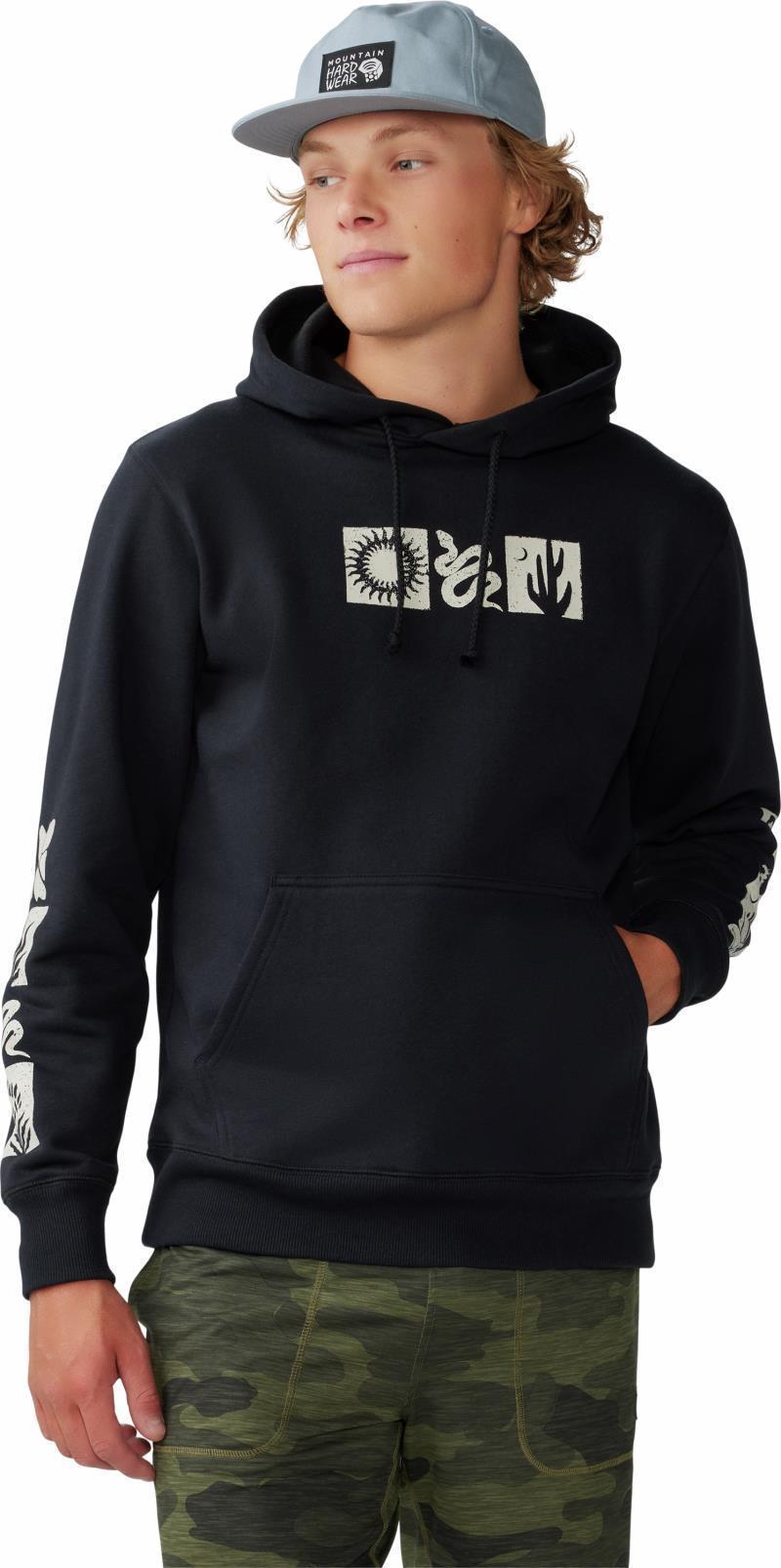 Desert Check Pullover Hoody - Mens - Black 4