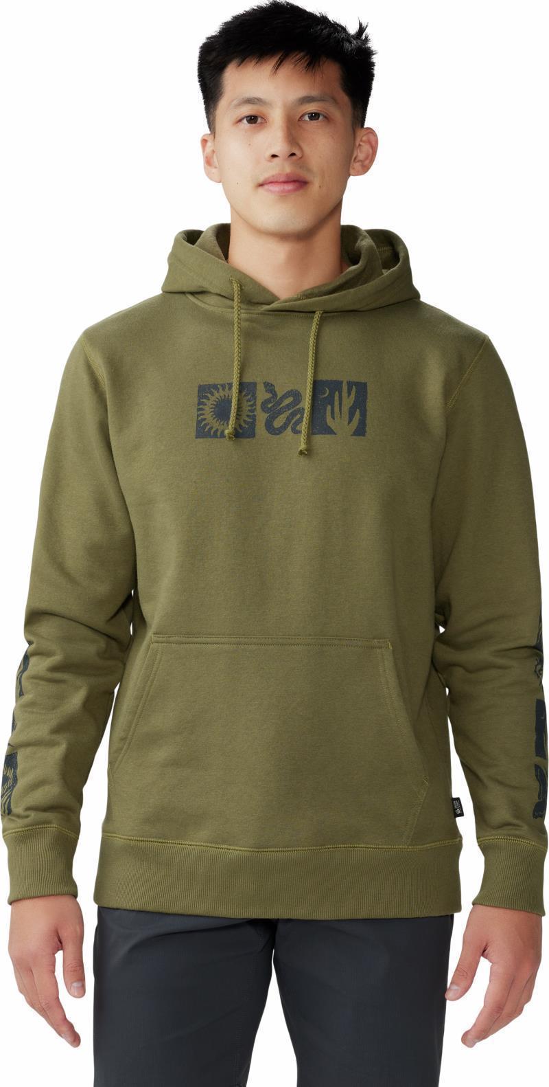 Desert Check Pullover Hoody - Mens - Combat Green 1