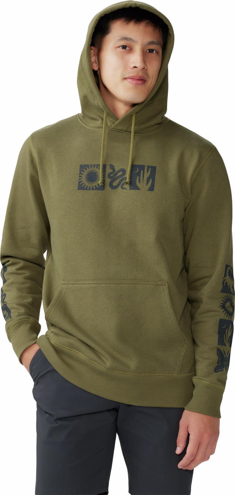 Desert Check Pullover Hoody - Mens - Combat Green 3