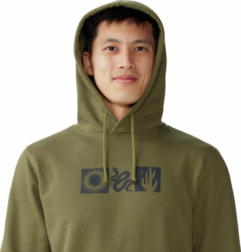 Desert Check Pullover Hoody - Mens - Combat Green 4