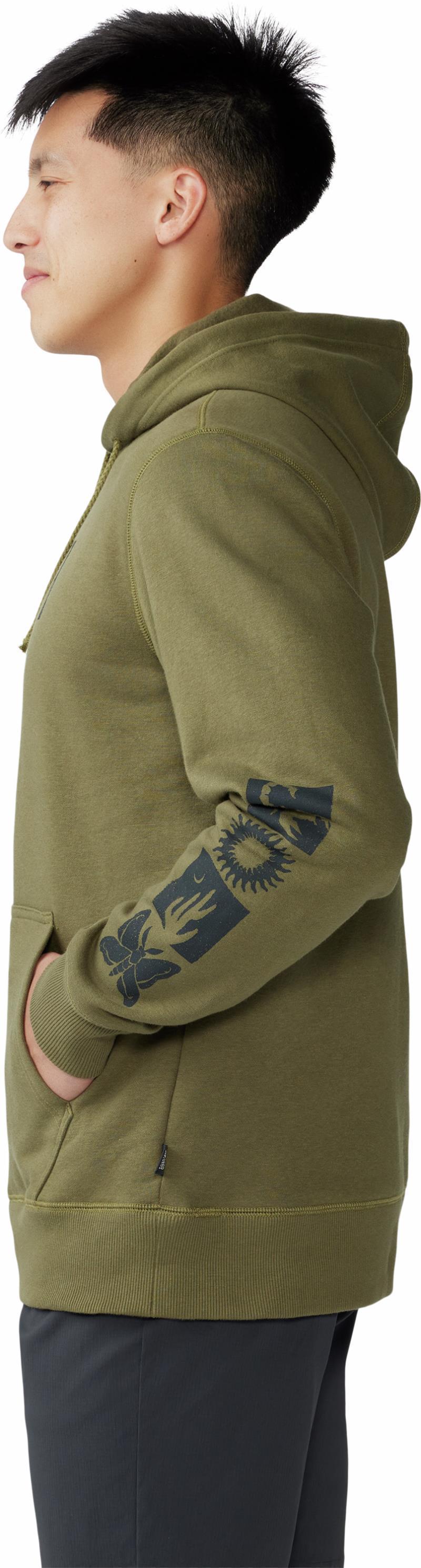 Desert Check Pullover Hoody - Mens - Combat Green 5