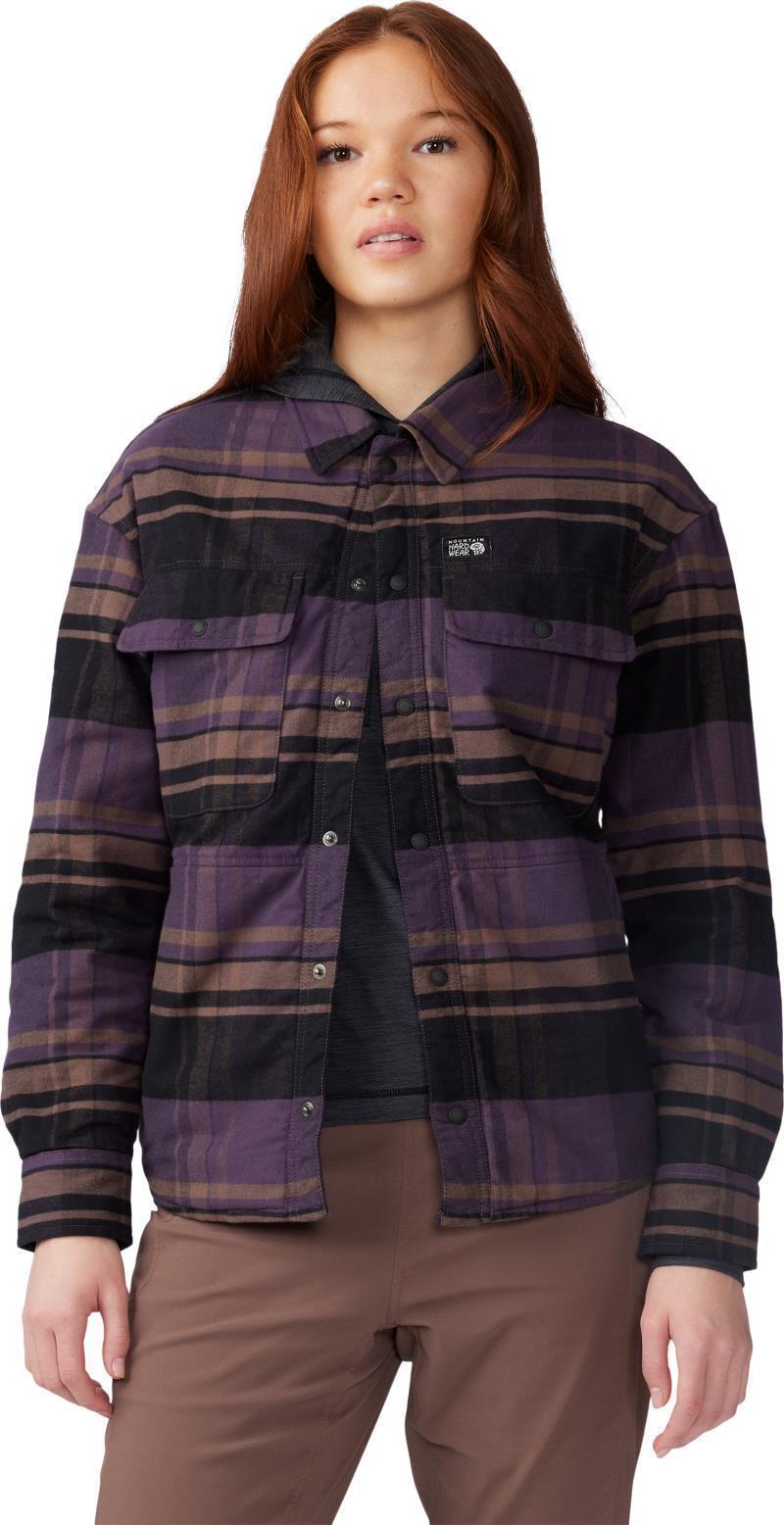 Dolores Insulated Flannel Shacket - Womens - Blurple 1